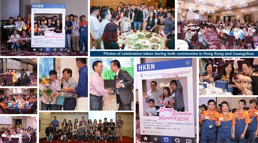 Photos of celebration taken during both ceremonies in Hong Kong and Guangzhou