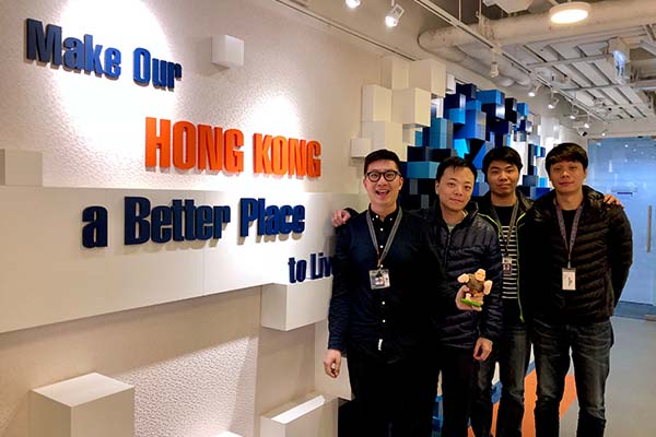 At HKBN, Frank (left) and teammates help drive continued improvements in our information technology deployment.  