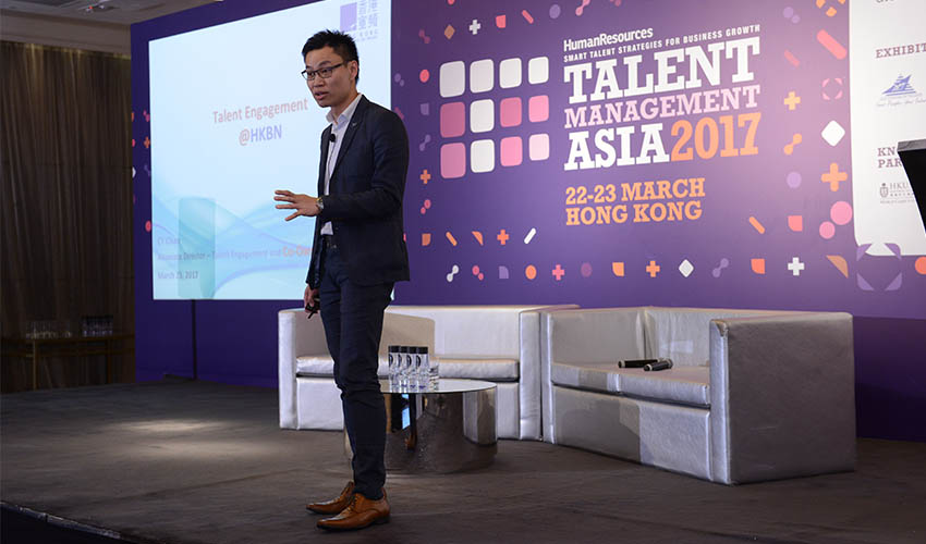 CY Chan talks about HKBN culture at the Talent Management Asia conference.