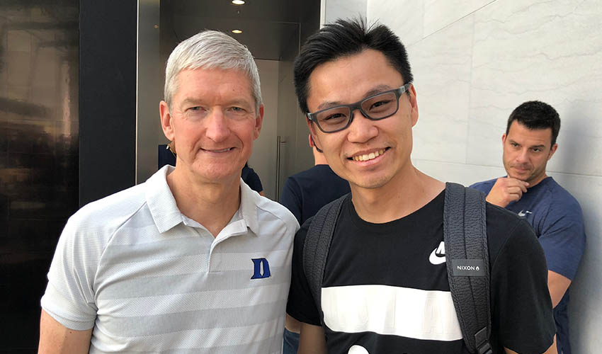 Meeting Apple CEO Tim Cook is a highlight of CY’s ongoing experience at Stanford University. 